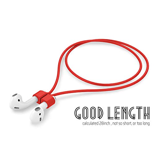 Image of Ultra Strong Magnetic Airpod Pro Strap Anti-Lost Cord Sports Lanyard Compatible with Airpods 3rd 2nd Generation Pro 3 2 1 (3 Red)