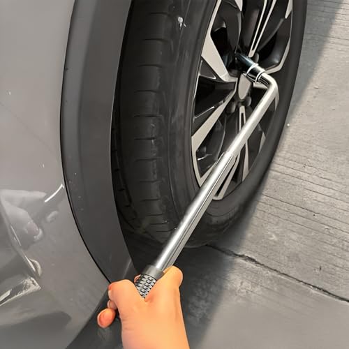 Image of Telescoping Lug Wrench, Extendable 4 Way Lug Wheel Wrench, Wheel Nut Remover Set with 17 /19mm and 21 /23mm Sockets, Universal Tire Repair Tool Kit for Cars Trucks SUVs