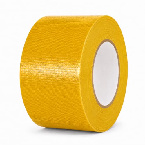 Image of GGR Supplies CDT-36 Industrial Grade Cloth Duct Tape, Ochre Yellow 2.5 Inch x 60 Yards, Waterproof UV Resistant Heavy Duty, Clean Removal with No Sticky Residue for Repairs, Packaging, and Bundling