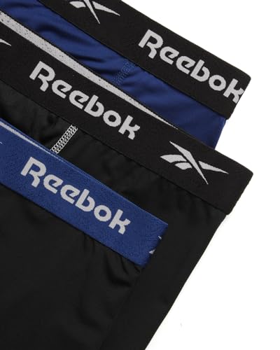 Reebok Men's Boxer Briefs - 3 Pack Long Leg Performance Boxers for Men - Big and Tall Mens Underwear Pack (S-XL)3