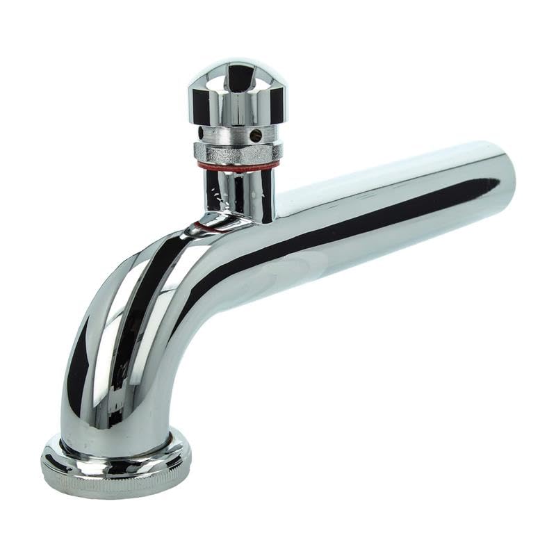 tecuro 90° Abgangsbogen mit Rohrbelüfter, Siphon Geruchsverschluss, verchromt, 175 mm, Rohrdurchmesser 32 mm, kürzbar