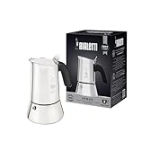 Bialetti Nuova Venus, Caffettiera Per Caffè Espresso, Non adatta all'Induzione, Acciaio Inossidabile, 2 Tazze (85 ml)