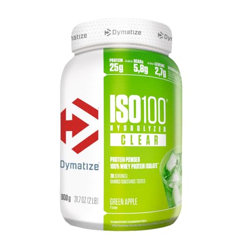 Dymatize ISO 100 Hydrolized Clear Green Apple 900g Whey Protein Pulver