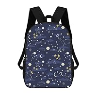 EJFICAHG 17 Inch Shoulder Backpack Galaxy And Space Pattern School Bags Bookbag For Students