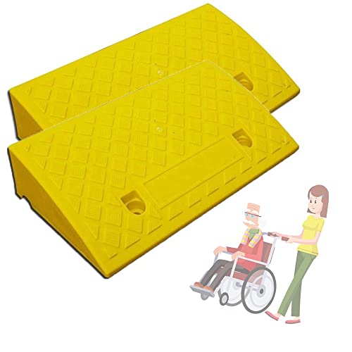 2 Rampas de Bordillo Plásticas Antideslizantes 50x27x6cm miniatura 1