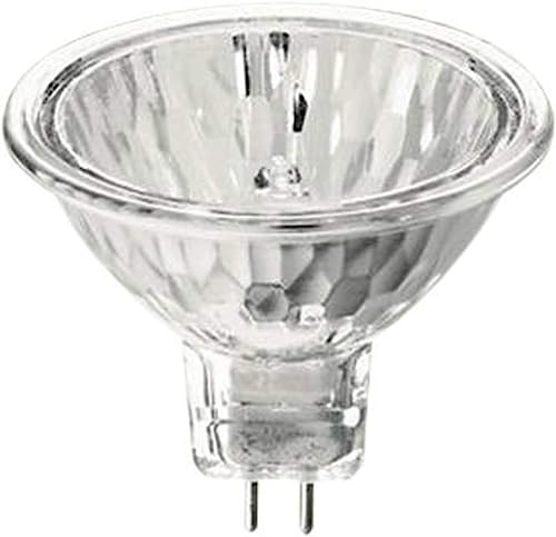 Philips Halogen Light Bulbs / Landscape Indoor or Outdoor Flood / Dimmable 50w Mr16 12v 2 Pin 36 Angle Gu5.3 Base (Pack of 5)