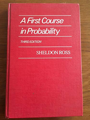 A First Course in Probability 0024038504 Book Cover