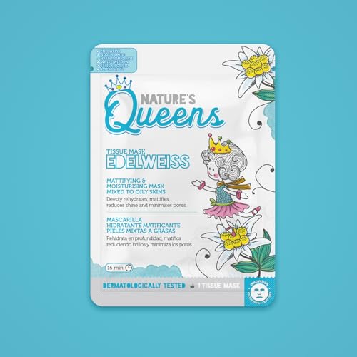 Mascarilla facial Nature's Queen EDELWEIS hidratante y matificante Dietesthetic