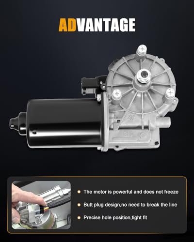 Image of ROADFAR Front Windshield Wiper Motor Compatible for BMW for 525i 2001-2004 | Fit For BMW For 525i 2001-2004|For BMW For 528i 1997-2000|For Land Rover For Range Rover 2003-2012|OEM:228024|WPM2103|4 Pins