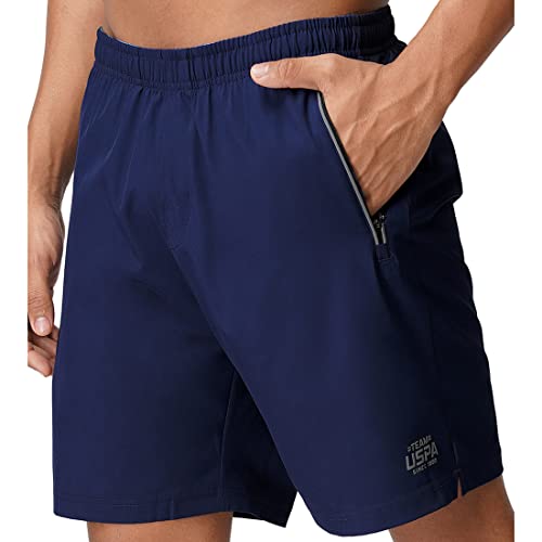 Image of U.S. Polo Assn. Men Mesh Yoke Zipper Pocket I717 Shorts - Pack of 1