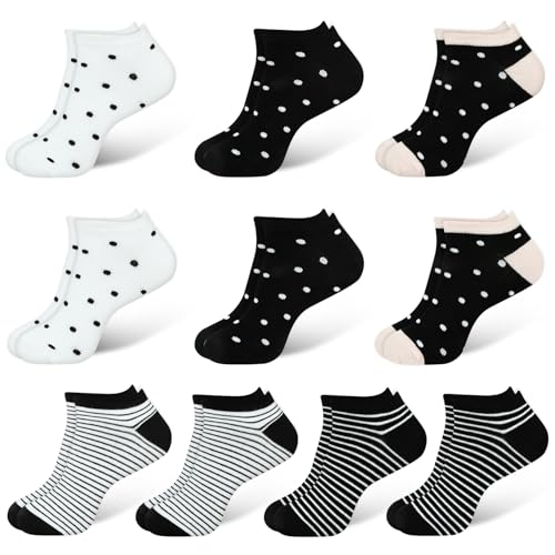 Image of DiULi Women's Low Cut Trainer Socks 10-Pack for UK Size 6-8