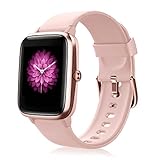 Smartwatch, Fitness Tracker 1.3in HD Voll Touchscreen, Damen Herren Uhren Watch für Android IOS, IP68 Fitness Uhr mit Pulsmesser Schlafmonitor Stoppuhr Musiksteuerung, Sportuhr Aktivitätstracker