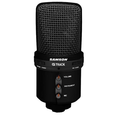 Samson G-Track USB Recording Supercardioid Microphone, 20Hz-16kHz, Black