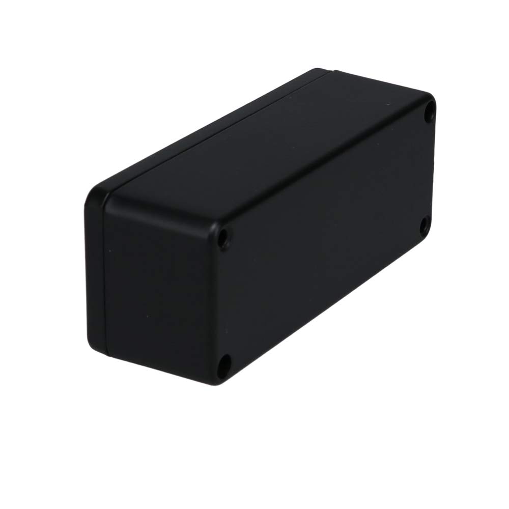 BUD Industries AN-1300-AB IP68 Aluminum Enclosure with Screws 3.54" L x 1.42" W x 1.18" D, Black