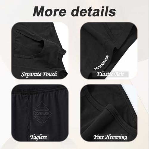 JINSHI Men's Modal Boxer Shorts Sexy Elephant Trunk Underwear Separate Dual Pouch Cotton Breathable Boxers Briefs for Male3