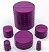 So Cal SuperGrip Universal 6 Piece Silicone Caps for Cleaning, Storage and Odor Proofing Glass Water Pipes/Rigs and More - Purple
