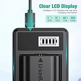 Battery Charger for Canon IXUS, IXY Digital, Powershot, LEGRIA Cameras - Smart LCD Display For Accurate Battery Charge Status - Replacement for Canon Charger CB-2LVE for NB-4L Battery - Image 3