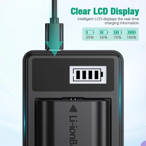 Battery Charger for Nikon COOLPIX 3700, 4200, 5100, 5200, 5900, 7900, S10, P3, P4, P80, P90, P100, P500, P510, P520, P530, P5000, P5100, P6000 Camera - For EN-EL5 Battery - Image 2