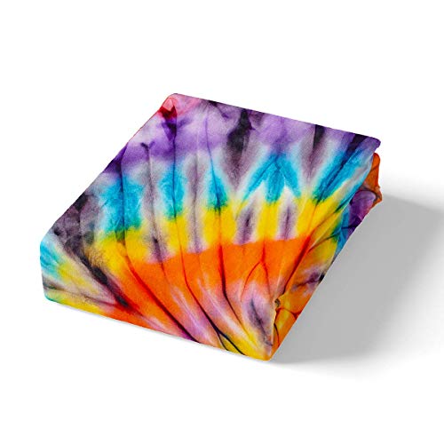 Erosebridal Rainbow Tie Dye Comforter Cover Set Full Watercolor Spiral Bedding Set Hippie Psychedelic Duvet Cover Boho Swirl Quilt Cover,Home Decorations 3 Pcs Bedding Set With 2 Pillow Shams #TOP3