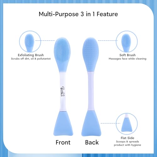 Glam21 Multipurpose Silicone Brush Blue - Image 5