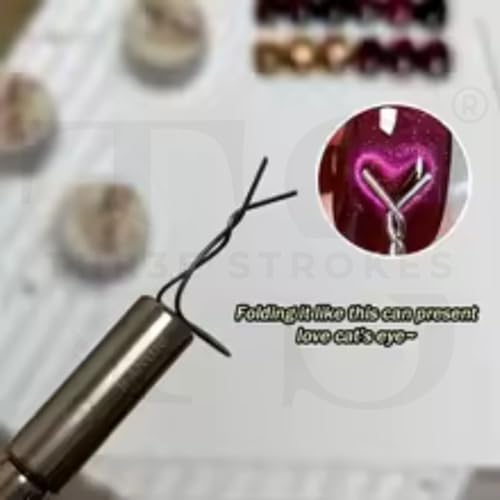 Image of THR3E STROKES HEART MAGNET 3D Cat Eye Gel Polish Nail Magnet Tool for Nail Art Design Magnetic LED Polish Soak Off UV Gel DIY Magnet Stick Manicure Art Tools Kit for Salon Studio or Home (PINHeartMAGNET) (PIN)
