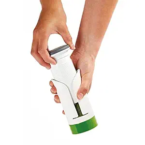 Zyliss Spiralizer for thinKitchen:, Vegetable Spiralizer & Slicer, Kitchen Tool & Gadget for Cooking, Manual Vegetable Slicer, Dishwasher Safe, White/Green