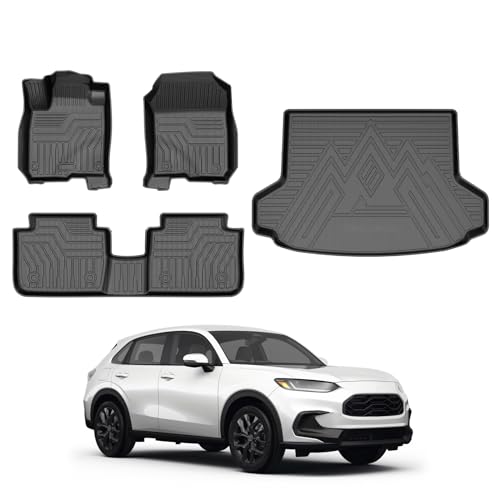 Cacartist Floor Mat and Cargo Liner Custom Fit for Honda HR-V/HRV Hybrid 2023 2024 2025 2026...