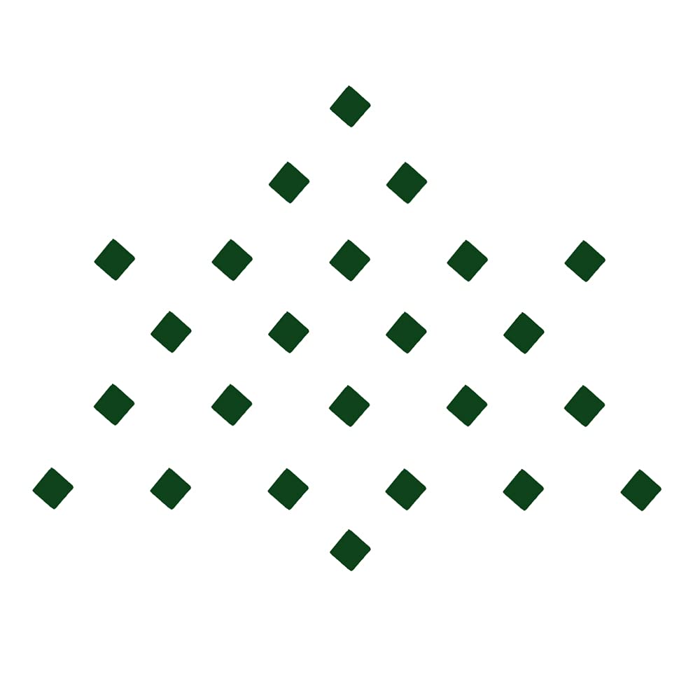 Comet Busters Green Square Bindis (4mm) (BIN1203)