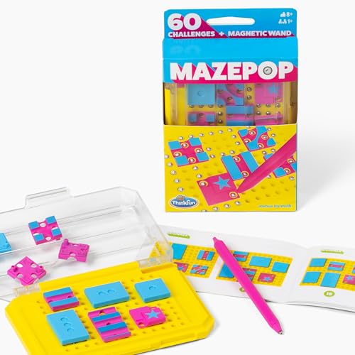 ThinkFun Mazepop casse-tête magnétique avec 60 défis de logique pour enfants dès 8 ans