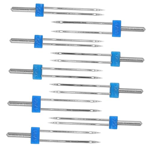 Aiguilles de couture double chas polyvalentes pour créations de vêtements - 6