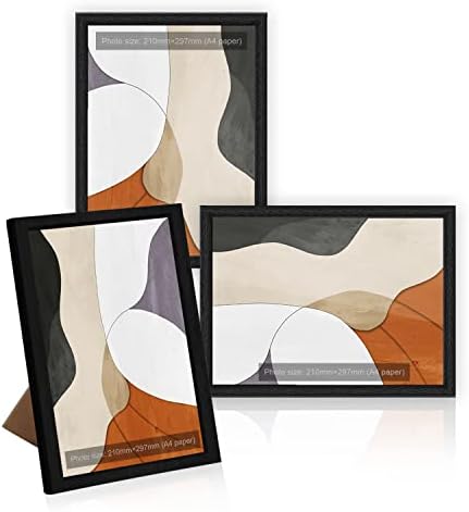 Set of 4 - Silver A4 Frame Certificate Frames Picture Frames with Glass ...
