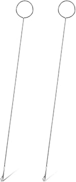 Long Tongue Crochet Hooks, Sewing Loop Kit, Sewing Loop Turner Hook,2 Pcs