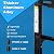 Telescoping Ladder with Hooks, 16.5 FT, 330 lb Capacity, Black