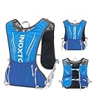 INOXTO Sac d'hydratation léger 5L,adapté à la randonnée en Plein air,Marathon, compétition Cycliste, Gilet d'hydratation d'alpinisme,Hommes et Femmes (Bleu, Règles)