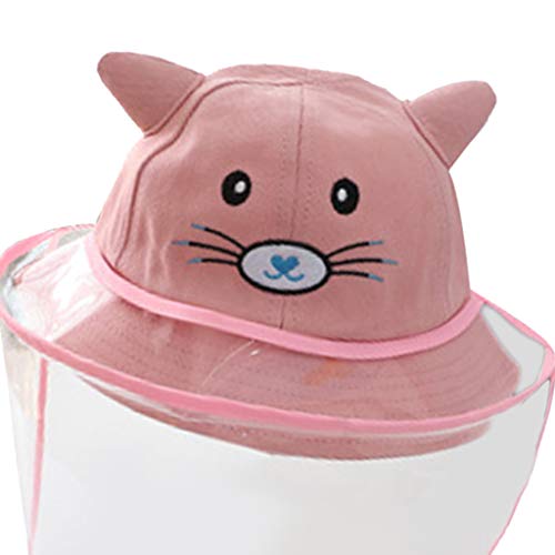 Para Crianças De Bebê Anti-cuspir Chapéus De Proteção Cap Tampa Segurança Exterior - Rosa