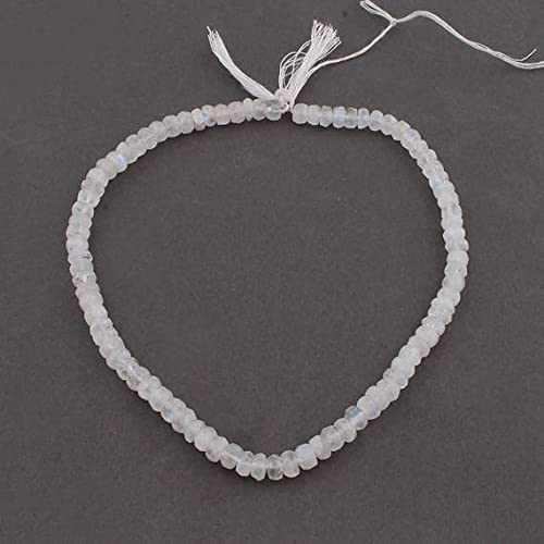 Pierre de lune blanche perle rondelle 6mm LKBEADS pour ateliers bijoux bohèmes