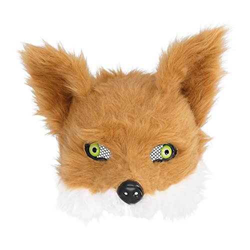 Masque renard peluche Boland 56764 de carnaval taille unique adulte