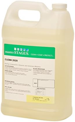Master STAGES CLEAN2020/1G Clean 2020 Washing Compound for Ultrasonic and Immersion Washers, Pale Yellow, 1 gal Jug