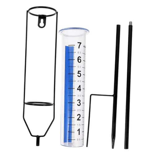 Toyvian Rain Gauges for Yard Garden Easy Install Outdoor Rain Gauge Measuring Cup Enhance Your Yard's Aesthetic