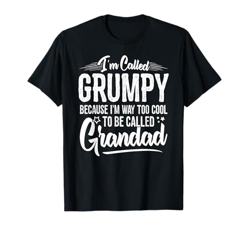 Grumpy tee shirt from grandchildren funny grandfather grumpy t-shirt