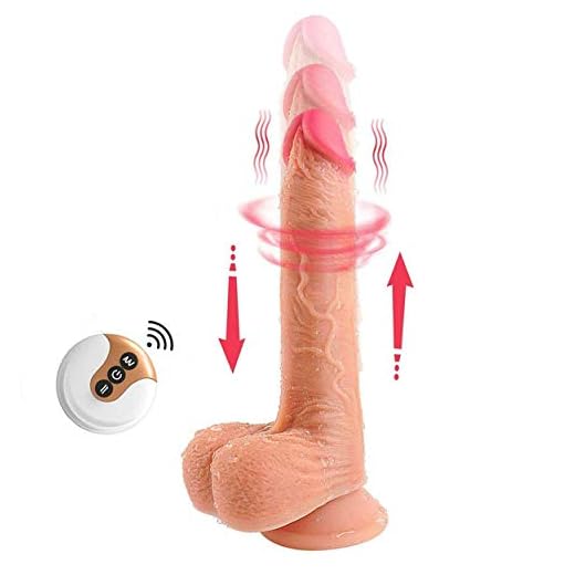 Cônșộlạdôr Vībrādőr de Sīlīcộñạ Liquida, Cônșộlạdôr Vībrāñtę con Rotación de 360 ° - 18 cm 20 Potentes Vîbrạcîộñęș Ręcạrgạ Pęñę Ręạlīstạ a Prueba de Agua Para Mújẹręș con Ventosa y Carga USB