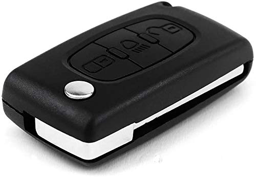 FOBTRONICS New Replacement for 3 Button Flip Key Fob Case Blade For Citroen C3 C4 C5 C6 Picasso with battery holder on case variation A27 - Image 3