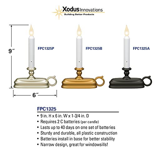 Xodus Innovations FPC1325A Battery Operated 9 Inch Window Candle thumb #3