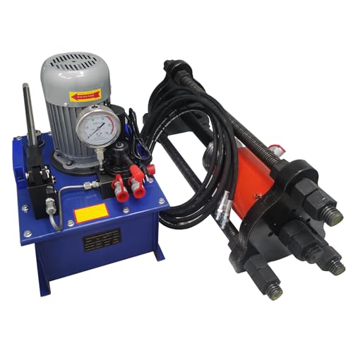 WYDDDARY 70T Crawler Pin Dismantling Machine Electric Chain Pinning Machine Excavator Maintenance Pressing Sleeve Pressing Chain Integrated Machine with 110V 1500W Hand Electric Integrated Pump