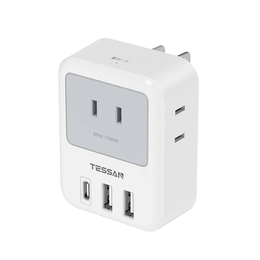 Amazon.co.jp: USB コンセント タップ TESSAN 電源タップ USB-C