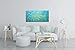 V-inspire Art, 24x48 Inch Modern Abstract 3D Hand-Painted Lattice Texture Artwork Gradient Blue Oil Paintings Canvas Wall Art Living room bedroom kitchen Decoration