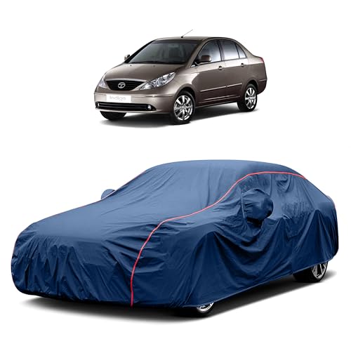 Image of Heavy-Duty Car Cover for Compatible with Tata Indigo (2002 to 2025 All Models) Deluxe Car Protection Cover ? Waterproof & UV-Resistant All-Season Exterior Protection