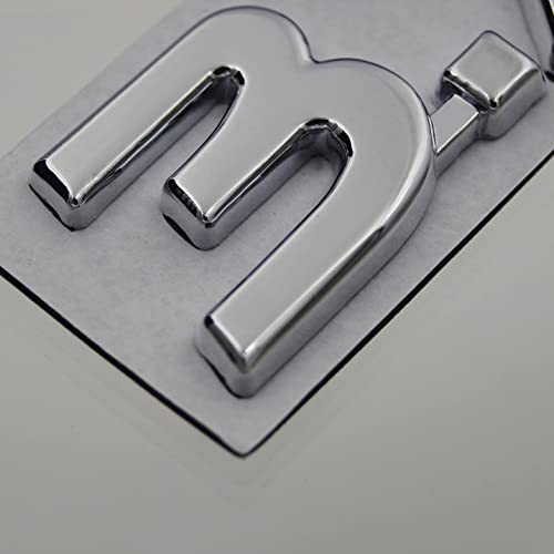 Image of 1Pc 3.7 3.7 Fender Side Emblem 3D Metal Badge Sticker Replacement for Q50 Q60 Q70 QX70 2014+ (Chrome)