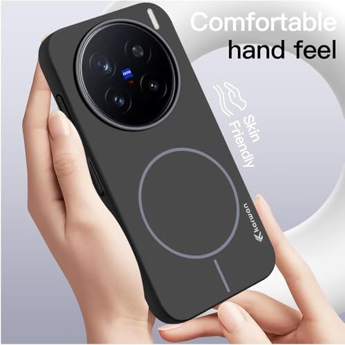 Image of KARWAN️Magnetic Ultra Slim-Fit Back Case Cover for Vivo X200 Pro |Hard PC Case Cover| Ultra-Thin & Light Weight with [Ultra Premium Feel] Case for Vivo X200 Pro(6.8 inch)(Black)