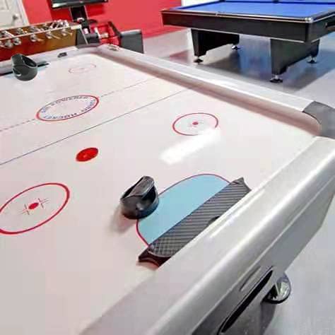 BALIKEN Air Hockey Pushers and Air Hockey Pucks, Replacement Accessories for Game Tables(2Striker, 4Puck Pack)